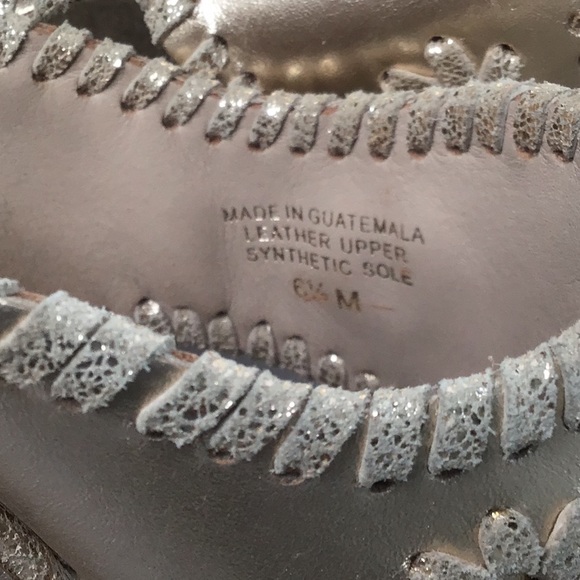 Jack Rogers Gold Platinum Wedge size 6.5 Marbella - Picture 8 of 16